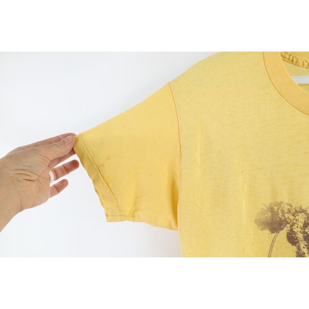 Vtg 70s Mens Large Thrashed Thin Spell Out King Kong Short Sleeve T-Shirt USA - Picture 6 of 16